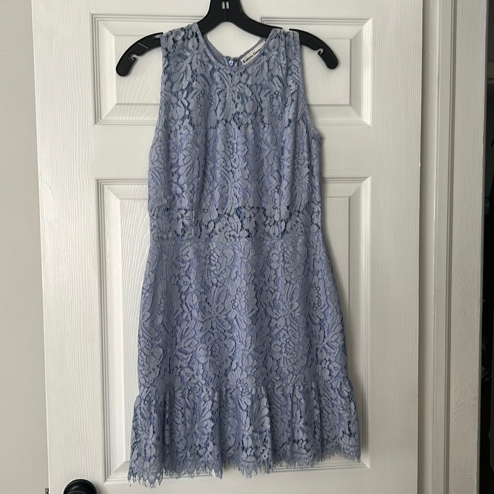 Karina Grimaldi Felicia Lace blue dress